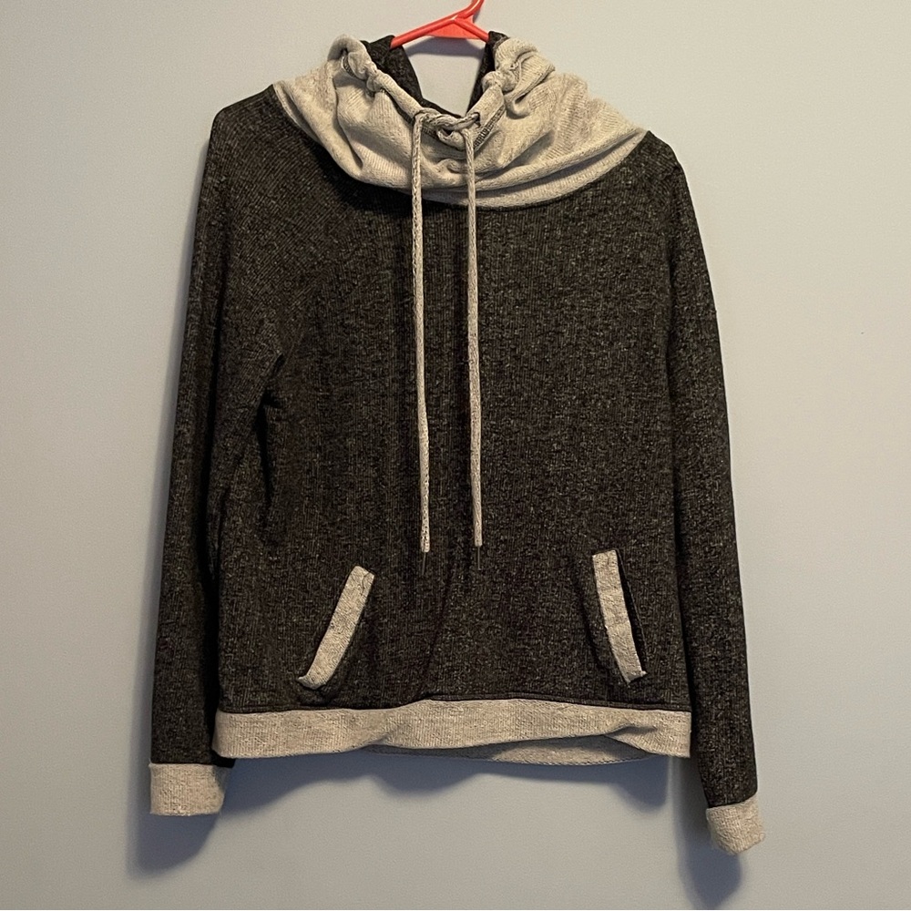 Derek Heart Charcoal and Light Gray Hoodie